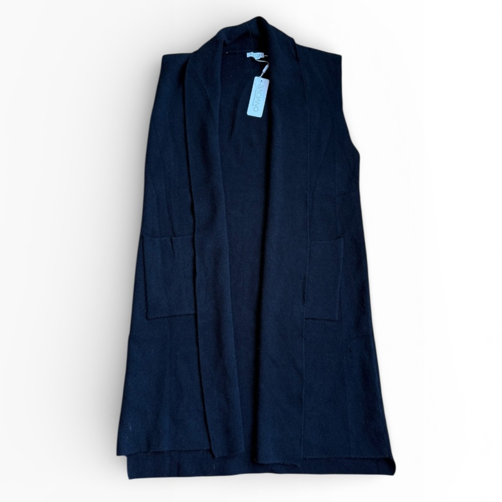 Braciano Midnight Black Coat